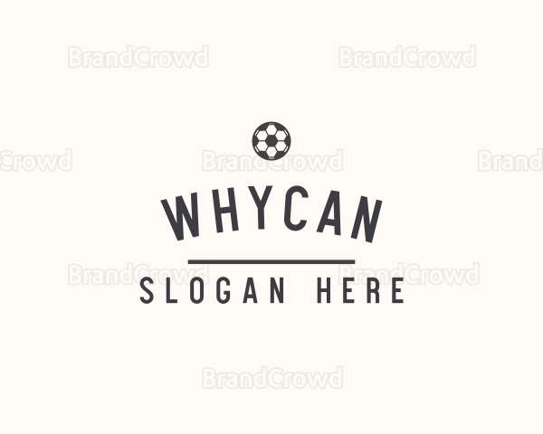 Soccer League Wordmark Logo
