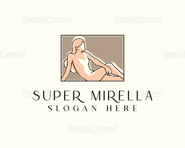 Woman Nude Spa Logo