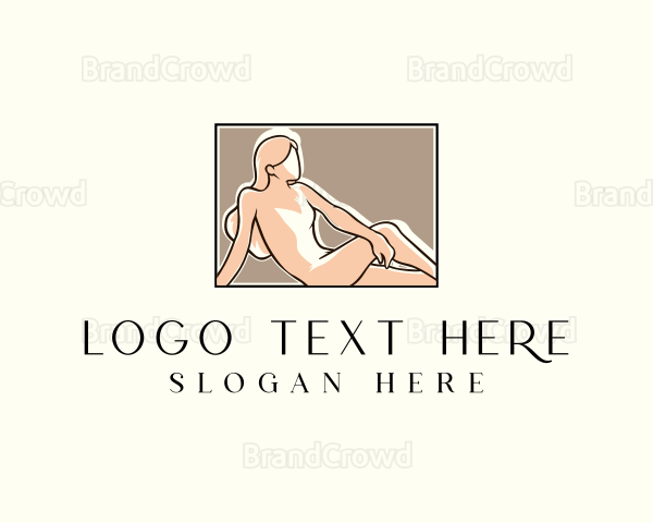 Woman Nude Spa Logo