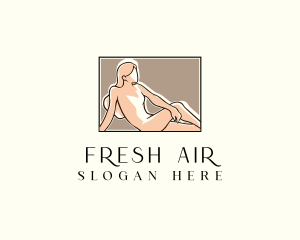 Woman Nude Spa logo design