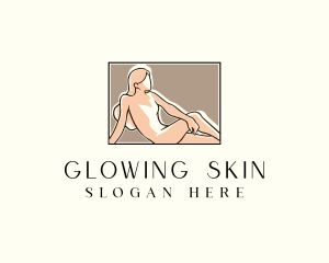 Woman Nude Spa logo design