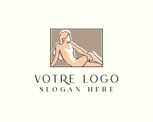 Nude - Woman Nude Spa logo design