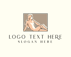 Face - Woman Nude Spa logo design