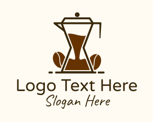 Coffee Beans - Hourglass Coffee  Pitcher logo design