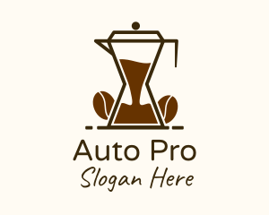 Caffeine - Hourglass Coffee  Pitcher logo design