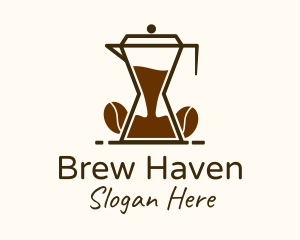 Coffeehouse - Hourglass Coffee  Pitcher logo design