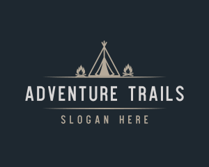 Campsite Adventure Travel logo design