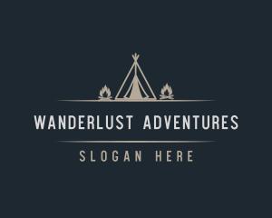 Campsite Adventure Travel logo design