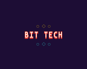 Bit - Pixel Gaming Wordmark logo design