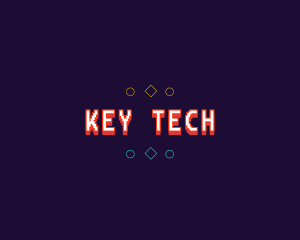 Keyboard - Pixel Gaming Wordmark logo design
