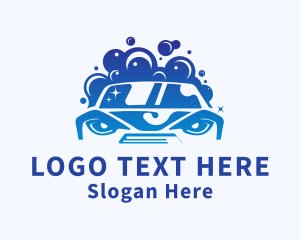Cleaning Services - Car Wash Bubbles logo design