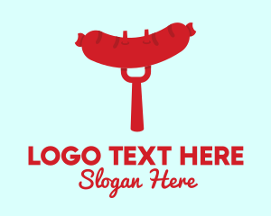 Hot Dog Stand - BBQ Sausage Grill logo design