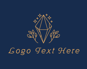 Gem - Diamond Leaf Nature logo design