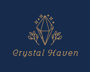 Diamond Leaf Nature logo design