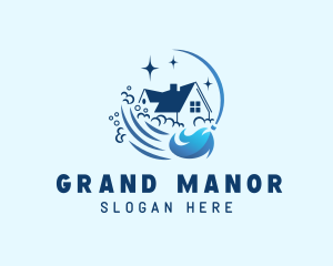 Mansion - Mansion Housekeeping Cleaning logo design