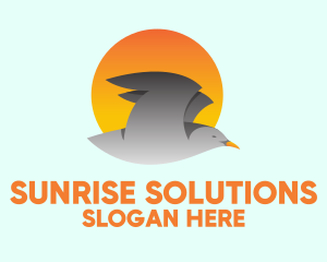 Sun - Sun Flying Bird logo design
