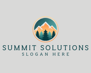 Mountain Trekking Outdoor logo design