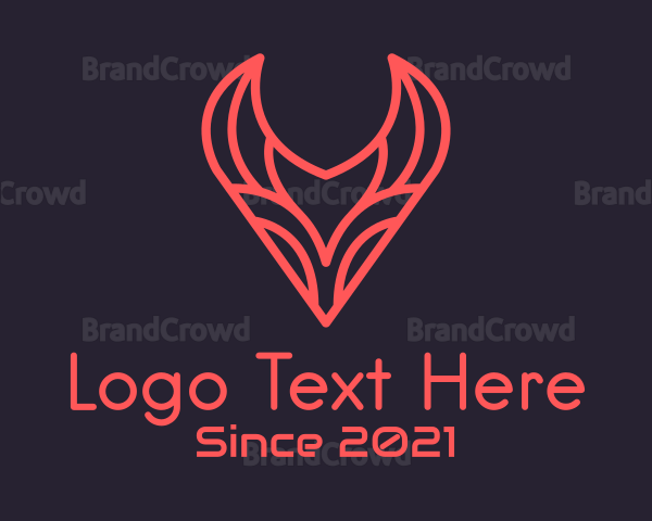 Bull Horns Gamer Logo