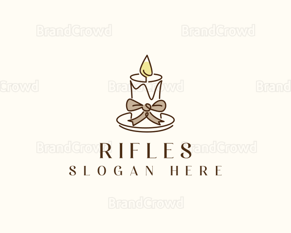 Candle Ribbon Decor Logo