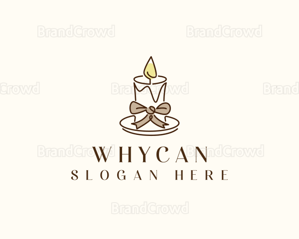 Candle Ribbon Decor Logo