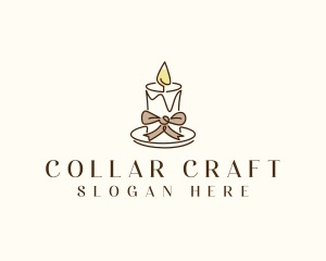 Candle Ribbon Decor logo design