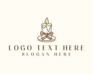 Candle Ribbon Decor Logo