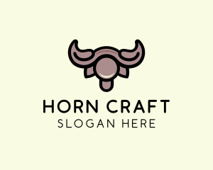 Wildlife Bull Horns logo design