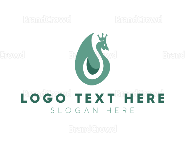 Natural Bird Leaf Logo