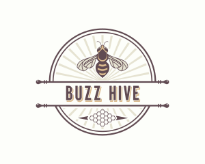 Beekeeper Wasp Honey logo design