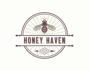 Apiculture - Beekeeper Wasp Honey logo design