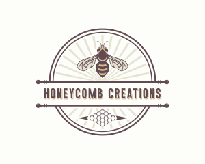 Beekeeper Wasp Honey logo design