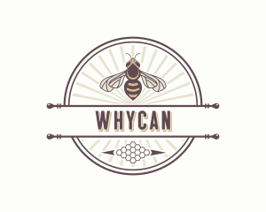 Bee - Beekeeper Wasp Honey logo design