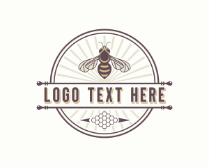 Honey - Beekeeper Wasp Honey logo design