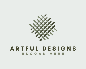 Woven Textile Pattern logo design