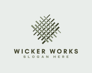 Woven Textile Pattern logo design