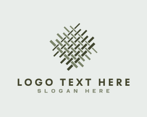 Wicker - Woven Textile Pattern logo design