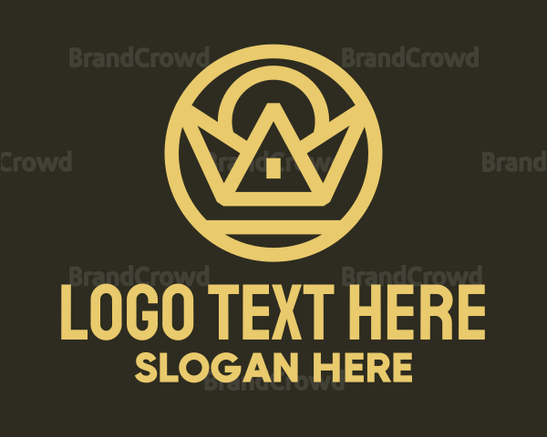 Gold Crown Structure Logo