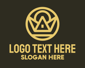 Structure - Gold Crown Structure logo design