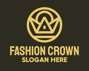 Gold Crown Structure logo design