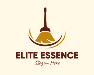 Cleaning Equipment - Sweeping Broom Cleaner logo design