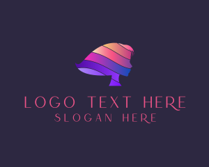 Purple And Pink - Pretty Hair Salon logo design