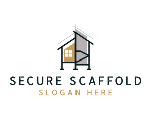 Scaffolding - House Architecture Property logo design