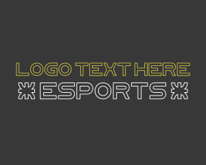 Typography - Electronic Sports Font logo design