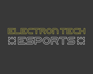 Electronic Sports Font logo design