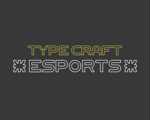 Type - Electronic Sports Font logo design
