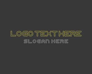 Typography - Electronic Sports Font logo design