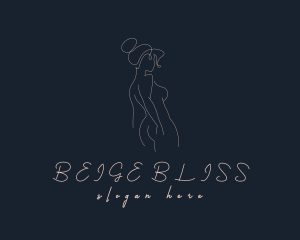 Nude Body Beautician logo design