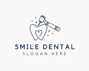 Dental Tooth Drill logo design
