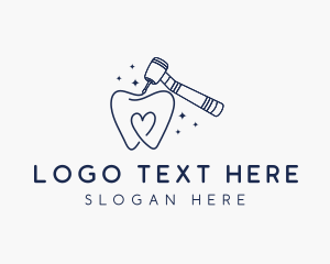 Dental Tooth Drill logo design