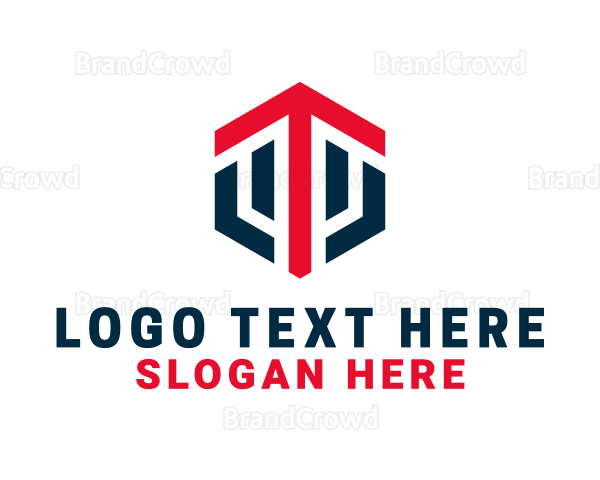 Hexagon Business Letter T Logo